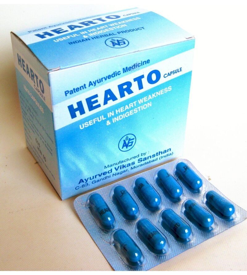 Hearto Capsules | Hyper & Hypotension | Angina | 1 Box (10x10 Capsules) - Image 2